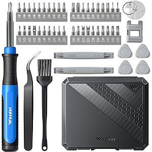 52-in-1 Wesdut Magnetic Precision Screwdriver Set (Blue) $6.99 + Free Shipping w/ Prime or on $35+