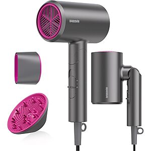 Prime Members: Babonir 1875W Ionic Foldable Hair Dryer w/ Diffuser & Concentrator (3 colors) $16.49 + Free Shipping