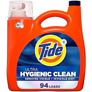 [SnS, AC] $44.49* | 4 × 132-Oz Tide Ultra Hygienic Clean Liquid Laundry Detergent (Original, 94 Loads) ($11.12 each) at Amazon