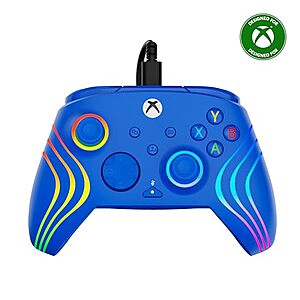 $29.99 | Turtle Beach Afterglow Wave Wired Controller for Xbox (Blue) at Amazon