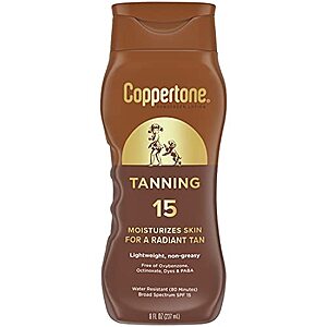 [SnS, AC] $3.59 | 8-Oz Coppertone Tanning Sunscreen Lotion, SPF 15 at Amazon