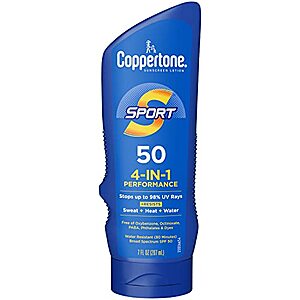 [SnS, AC] $5.25 | 7-Oz Coppertone SPORT Sunscreen Lotion Broad Spectrum SPF 50 at Amazon
