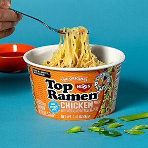 6-Pack 3.42-Oz Nissin Top Ramen Bowl Ramen Noodle Soup (Chicken) $1.98 + Free Shipping w/ Prime or on $35+