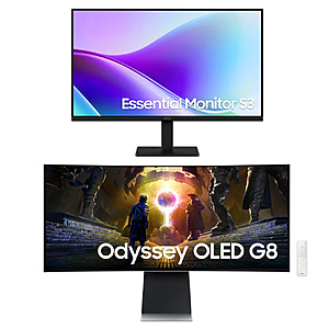 EPP/EDU: Samsung 34" Odyssey G8 QHD+ OLED + 27" 1080p IPS Monitor + Resident Evil Requiem $650 + Free S/H