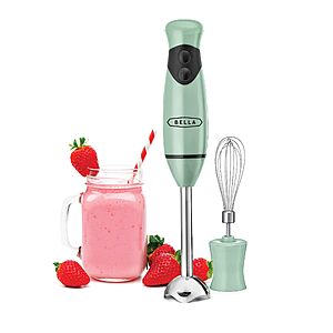 bella 250W 2-Speed Hand Immersion Mixer Blender w/ Whisk Attachment (Sage) $15.40 + Free Shipping w/ Prime or on $35+