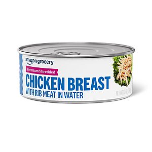 Amazon Grocery, Premium Shredded Chicken Breast, 10 Oz~$1.95 After Coupon & S&S @ Amazon~Buy 4 & Save More!
