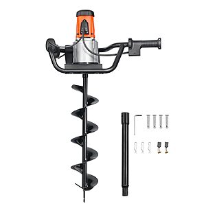 $111*:VEVOR Electric Post Hole Digger – 1500W Motor, 5.71" Auger, 140 RPM, Extension Rod Included at Amazon.com