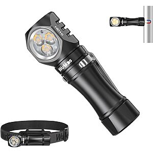 Wurkkos HD10 Right Angle Rechargeable 1200 Lumens Flashlight $20 + Free Shipping