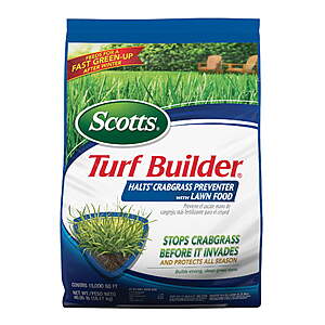 40-Lb Scotts Turf Builder Halts Crabgrass Preventer w/ Lawn Fertilizer (15,000 sq. ft.) $59.99 + Free Shipping
