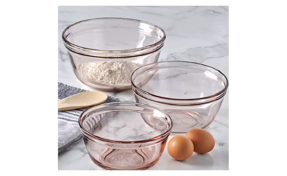 Anchor Hocking Rosewater 3-Pc. Mixing Bowl Set $14.93 (Reg.$43) at Macy’s!