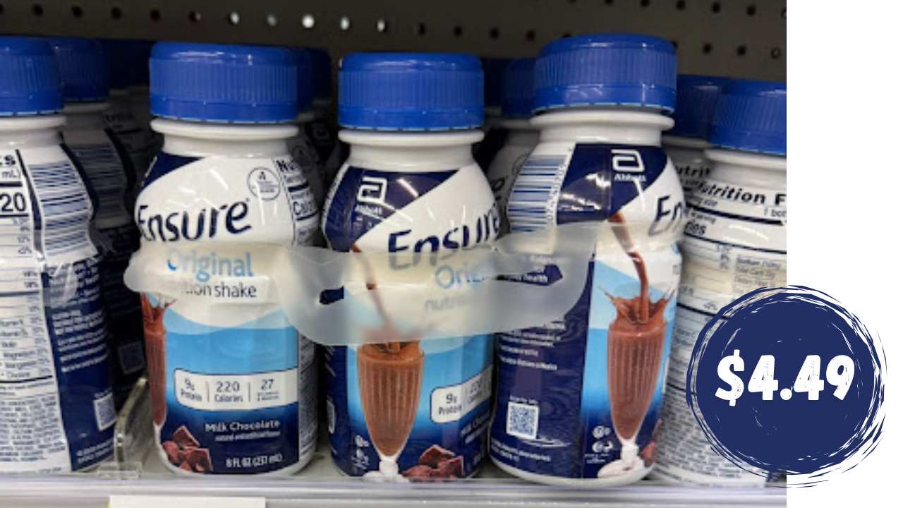 Get $4.49 Ensure Shake 6-Packs (reg. $12.99)