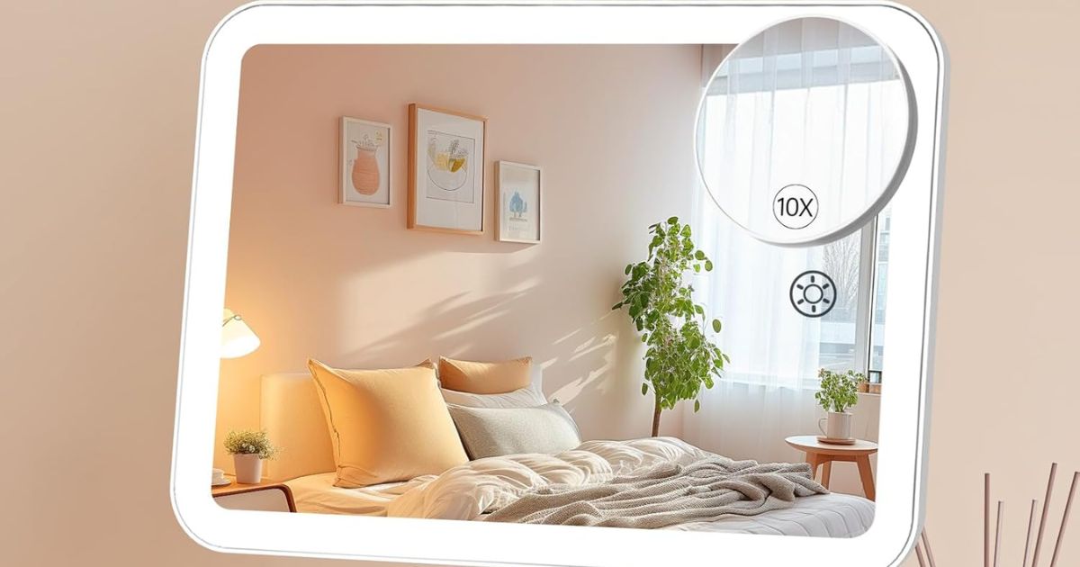 Lighted Vanity & Makeup Mirror Only $13.99 on Amazon (Regularly $28)